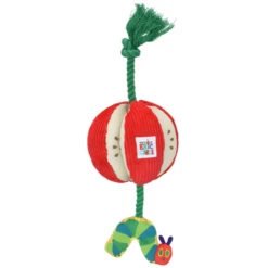 Multipet Pet EC Caterpillar Apple Rope Plush Dog Toy