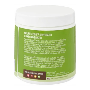 Nature's Logic Dehydrated Turkey Bone Broth Dog & Cat Food Topper, 6-oz Tub 4 Nature's Logic Dehydrated Turkey Bone Broth Dog & Cat Food Topper, 6-oz Tub - Image 2