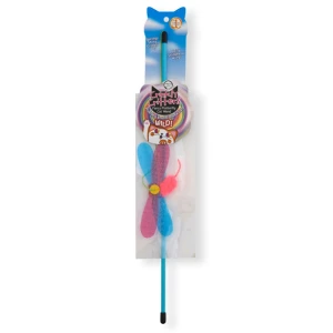 Necoichi Crinkly Critters Fancy Flutterfly Adjustable Cat Wand 3 Necoichi Crinkly Critters Fancy Flutterfly Adjustable Cat Wand