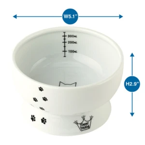 Necoichi Raised Cat Water Bowl 4 Necoichi Raised Cat Water Bowl - Image 2