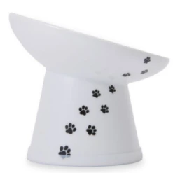 Necoichi Tilted Stress Free Raised Cat Food Bowl -Mutts And Co-us NecoichiTiltedStressFreeRaisedCatFoodBowl 1