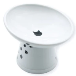 Necoichi Tilted Stress Free Raised Cat Food Bowl
