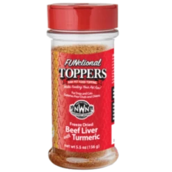 Northwest Naturals Freeze-Dried Beef Liver With Tumeric Topper Dog And Cat Food 5.5 Oz