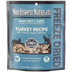Northwest Naturals Freeze-Dried Turkey Nibbles Cat Food 11 Oz