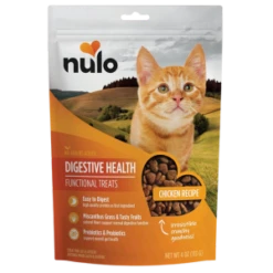 Nulo Functional Grain-Free Digestive Health Chicken Cat Treats, 4 Oz
