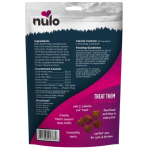 Nulo Functional Grain-Free Healthy Heart Beef Cat Treats, 4 Oz 4 Nulo Functional Grain-Free Healthy Heart Beef Cat Treats, 4 Oz - Image 2