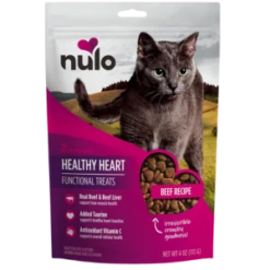 Nulo Functional Grain-Free Healthy Heart Beef Cat Treats, 4 Oz