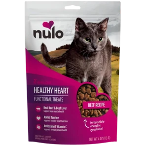 Nulo Functional Grain-Free Healthy Heart Beef Cat Treats, 4 Oz 3 Nulo Functional Grain-Free Healthy Heart Beef Cat Treats, 4 Oz