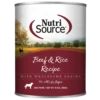 NutriSource Beef & Rice Formula Canned Dog Food -Mutts And Co-us NutriSourceBeef RiceFormulaCannedDogFood13 oz