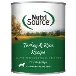 NutriSource Turkey & Rice Formula Canned Dog Food