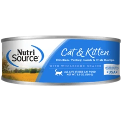 Nutrisource Chicken, Turkey, Lamb, And Fish Canned Cat Food 5.5 Oz