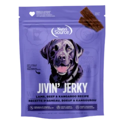 Nutrisource Jivin' Jerky Lamb, Beef & Kangaroo Healthy Jerky Dog Treats 4 Oz