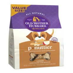 Old Mother Hubbard Classic P-Nuttier Biscuits Baked Dog Treats Large 3.3 Lb