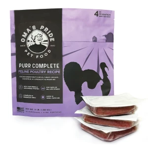 Oma's Pride Purr Complete Poultry Raw Frozen Cat Food 4 Oma's Pride Purr Complete Poultry Raw Frozen Cat Food - Image 2