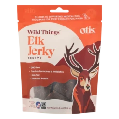 Otis Wild Things Elk Recipe Jerky Dog Treats 4 Oz