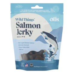 Otis Wild Things Salmon Recipe Jerky Dog Treats 4 Oz