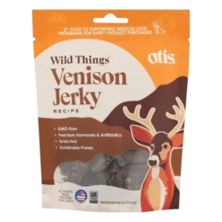 Otis Wild Things Venison Recipe Jerky Dog Treats 4 Oz