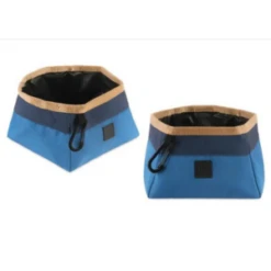 P.L.A.Y. Pet Lifestyle And You Landscape Series Travel Dog Bowl -Mutts And Co-us P.L.A.Y.PetLifestyleandYouLandscapeSeriesTravelDogBowlRiver