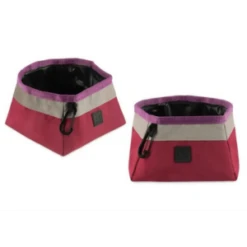 P.L.A.Y. Pet Lifestyle And You Landscape Series Travel Dog Bowl -Mutts And Co-us P.L.A.Y.PetLifestyleandYouLandscapeSeriesTravelDogBowlWildflower