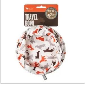 P.L.A.Y. Pet Lifestyle And You Scout & About Travel Dog Bowl Vanilla 3 P.L.A.Y. Pet Lifestyle And You Scout & About Travel Dog Bowl Vanilla