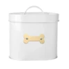 Park Life Designs Cheshire Oval Pet Treat Canister White 1 Park Life Designs Cheshire Oval Pet Treat Canister White -Mutts And Co-us ParkLifeDesignsCheshireOvalPetTreatCanisterWhite