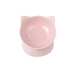 Park Life Designs Oscar Tilt Food Dish For Cats 5" Pink