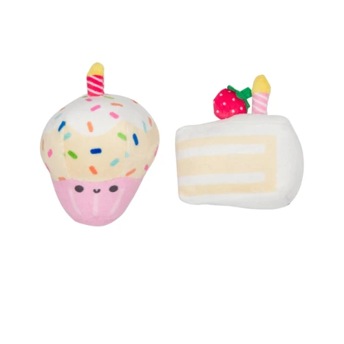 Pearhead Catnip Birthday Cake Cat Toy Set 3 Pearhead Catnip Birthday Cake Cat Toy Set