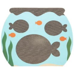 Pearhead Fish Tank Scratch Pad Cat Toy
