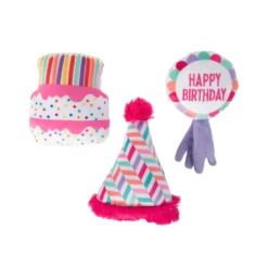 Pet Shop By Fringe Studio Can I Get A Woof-Woof Mini 3 Piece Set Dog Toy