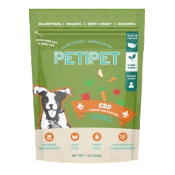 Petipet Broad Spectrum CBD Soft Chew Anxiety Supplement For Dogs, 7-oz Bag