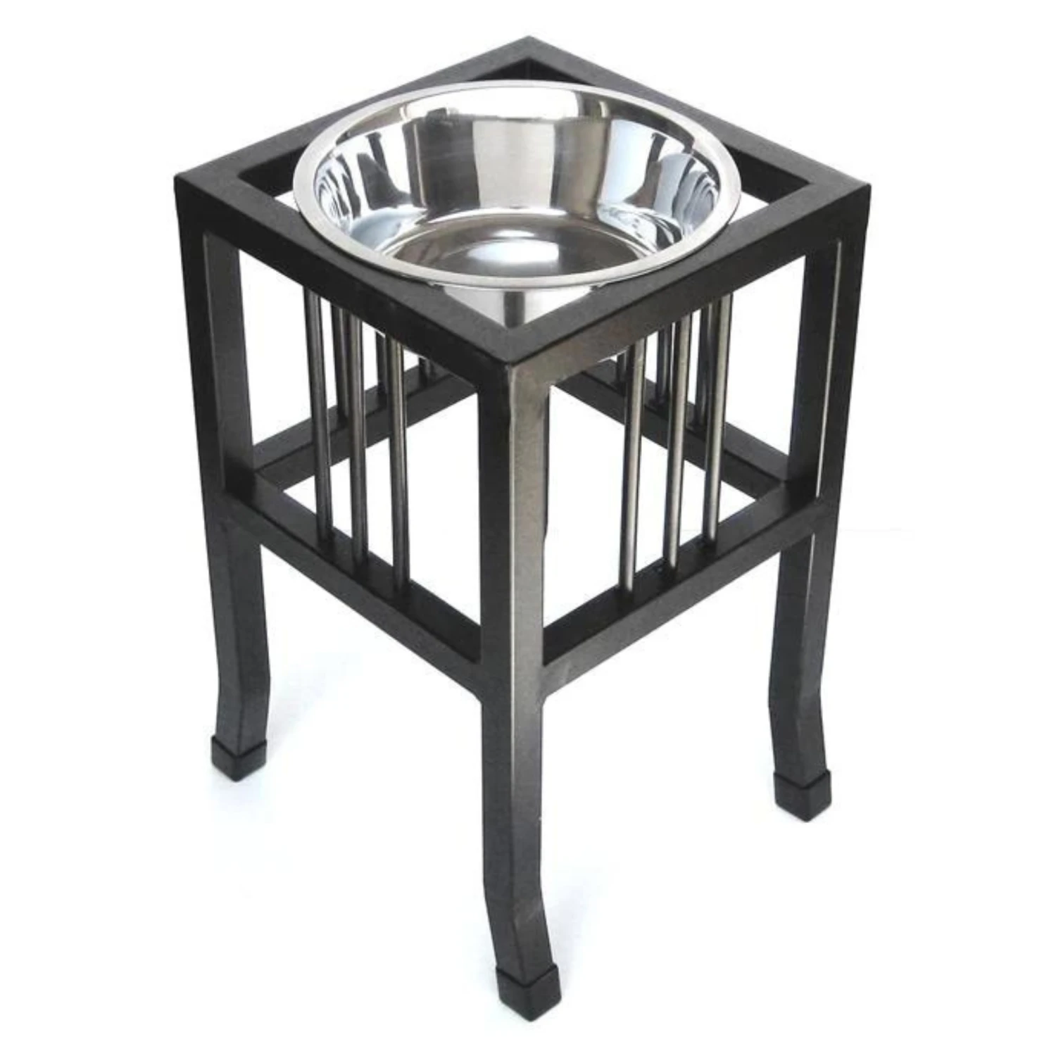 Pets Stop Baron Single Diner Feeder Black 4 Pets Stop Baron Single Diner Feeder Black - Image 2