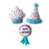 Pet Shop By Fringe Studio Happy Bark-Day Day Mini 3 Piece Set Dog Toy 2 Pet Shop By Fringe Studio Happy Bark-Day Day Mini 3 Piece Set Dog Toy -Mutts And Co-us PetshopHappyBarkDarkDayMini3PieceSetDogToy