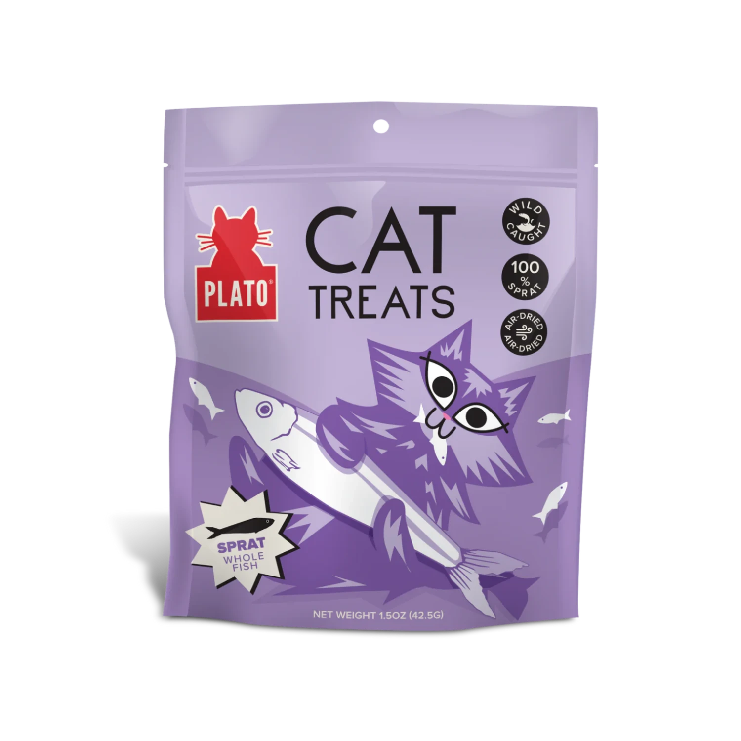 Plato Grain-Free Air Dried Baltic Sprat Cat Treats 2.5 Oz 3 Plato Grain-Free Air Dried Baltic Sprat Cat Treats 2.5 Oz