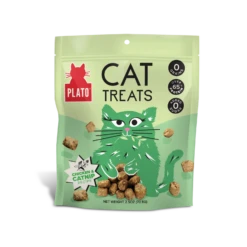 Plato Grain-Free Air Dried Chicken Catnip Cat Treats 2.5 Oz
