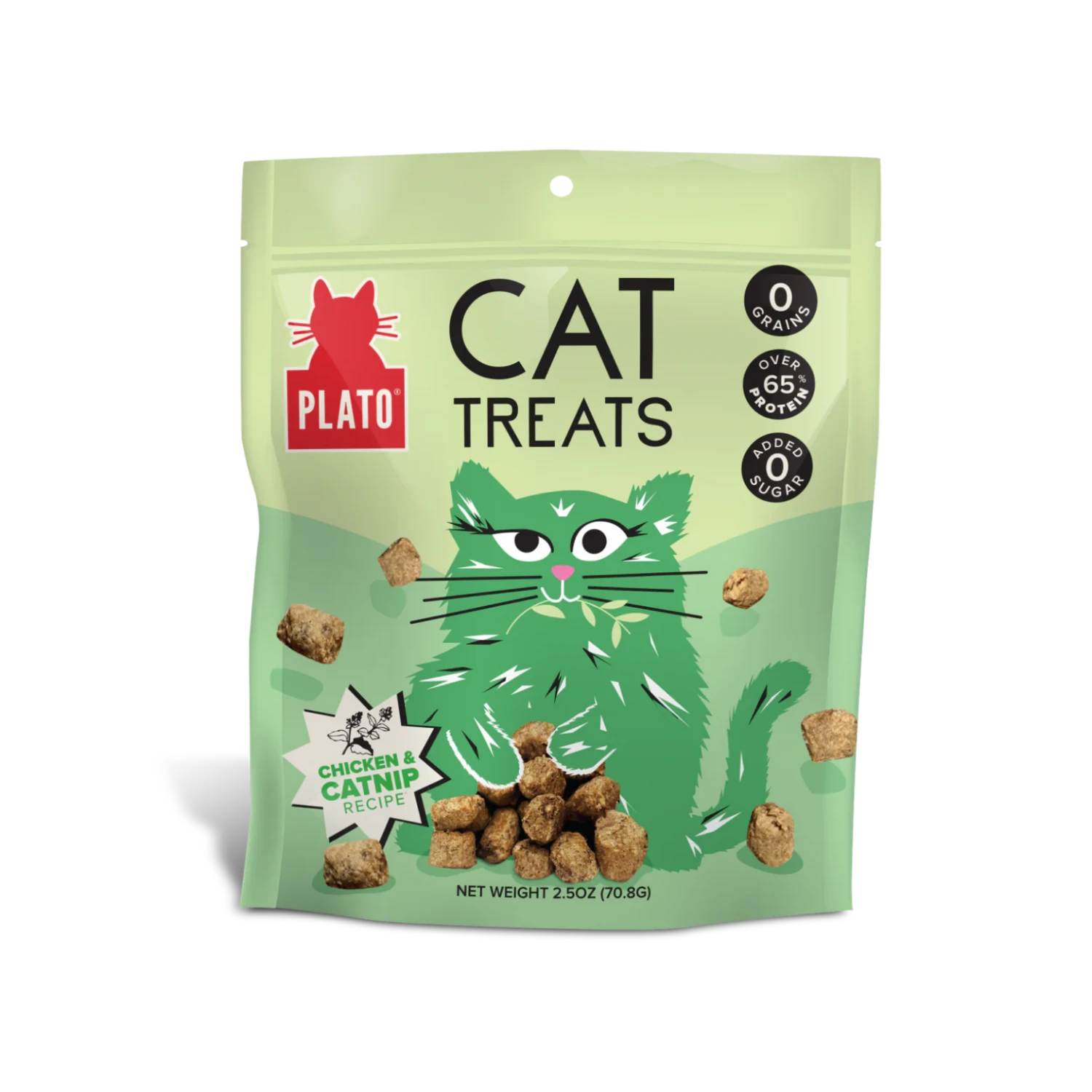 Plato Grain-Free Air Dried Chicken Catnip Cat Treats 2.5 Oz 3 Plato Grain-Free Air Dried Chicken Catnip Cat Treats 2.5 Oz