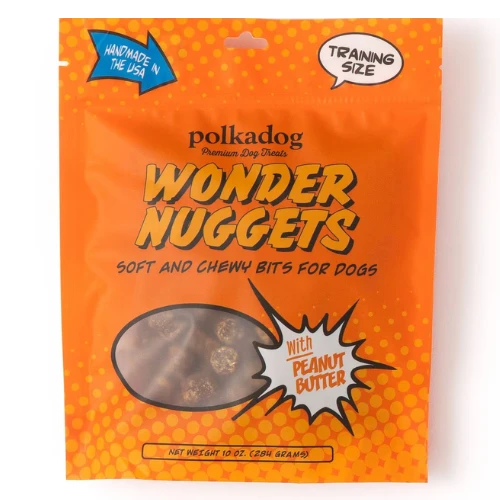 Polka Dog Wonder Nuggets With Peanut Butter Dog Treats 10 Oz 3 Polka Dog Wonder Nuggets With Peanut Butter Dog Treats 10 Oz