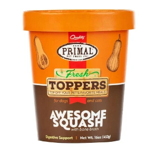 Primal Fresh Toppers Awesome Squash Whole Food Supplement For Dogs & Cats 3 Primal Fresh Toppers Awesome Squash Whole Food Supplement For Dogs & Cats