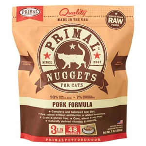 Primal Nuggets Pork Formula Raw Frozen Cat Food 3 Lbs 3 Primal Nuggets Pork Formula Raw Frozen Cat Food 3 Lbs