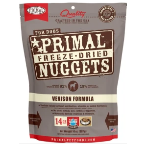 Primal Nuggets Venison Formula Freeze-Dried Dog Food 3 Primal Nuggets Venison Formula Freeze-Dried Dog Food