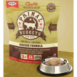Primal Nuggets Venison Formula Raw Frozen Cat Food 3 Lbs