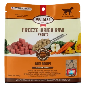 Primal Pronto Beef Formula Freeze-Dried Dog Food 3 Primal Pronto Beef Formula Freeze-Dried Dog Food