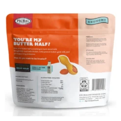 Primal You're My Butter Half Freeze-Dried Chicken, Peanut Butter & Goat Milk Dog Treats 2 Oz -Mutts And Co-us PrimalYou reMyButterHalfFreeze DriedChicken PeanutButter GoatMilkDogTreats2ozBack