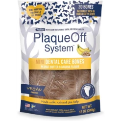 ProDen PlaqueOff Mini Dental Bones Peanut Butter & Banana 12 Oz.