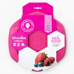 Project Hive Pet Company Disc & Lick Mat Dog Toy Wild Berry Scent 7 Project Hive Pet Company Disc & Lick Mat Dog Toy Wild Berry Scent -Mutts And Co-us ProjectHivePetCompanyBerryDiscDogToy