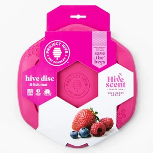 Project Hive Pet Company Disc & Lick Mat Dog Toy Wild Berry Scent 5 Project Hive Pet Company Disc & Lick Mat Dog Toy Wild Berry Scent - Image 3