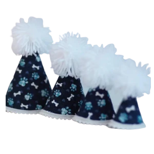 Pup Party Hats Blue Paws Party Hat For Dogs And Cats Assorted 3 Pup Party Hats Blue Paws Party Hat For Dogs And Cats Assorted - Image 2
