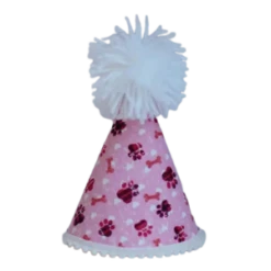 Pup Party Hats Pink Paws Party Hat For Dogs And Cats