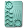 Pups Up Rectangle Lick Mat & Slow Feeder Combo Mint -Mutts And Co-us PupsUpRectangleLickMat SlowFeederComboMint