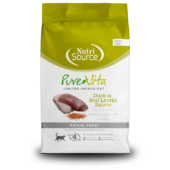 PureVita Grain-Free Duck And Red Lentil Dry Cat Food