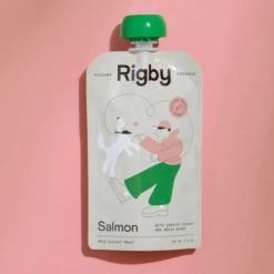 Rigby Salmon Squeeze Pouch Dog Treats 3.5oz Single